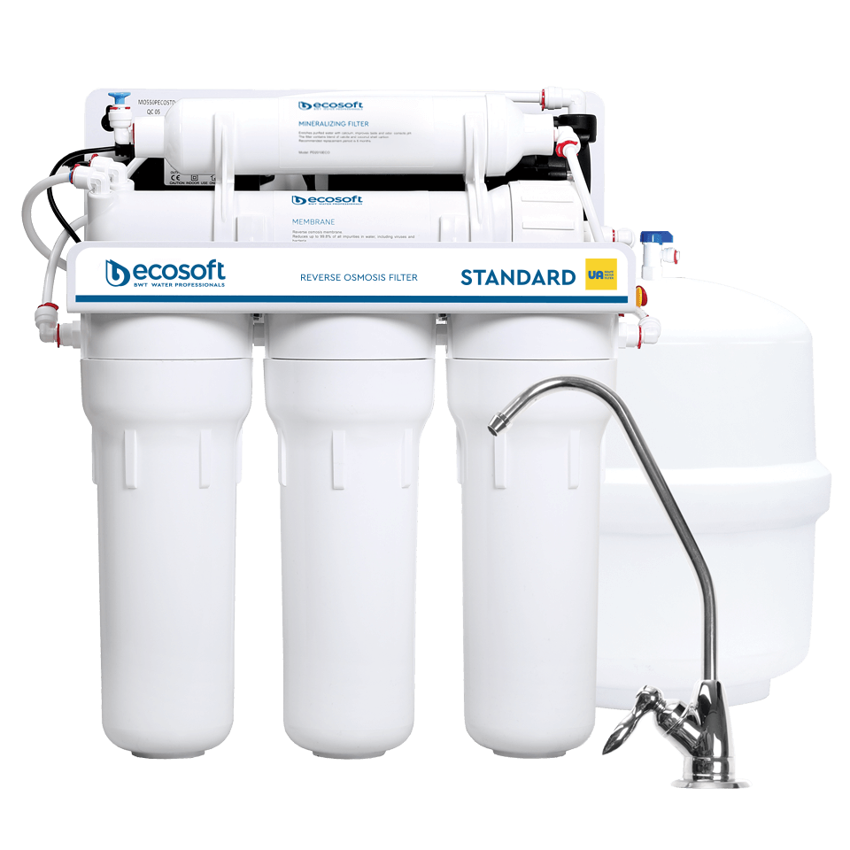 STANDARD reverse osmosis filter with mineralization and pump